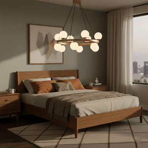 Bubbles Brass Ring Chandelier