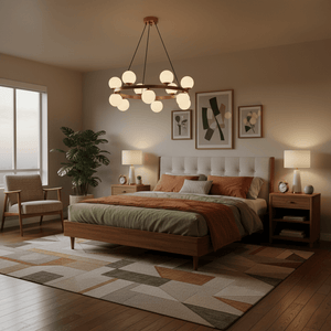 Bubbles Brass Ring Chandelier