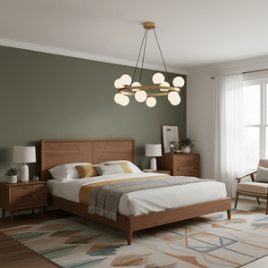 Bubbles Brass Ring Chandelier