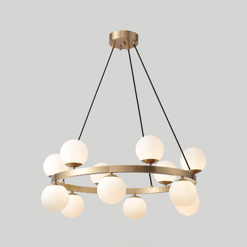Bubbles Brass Ring Chandelier – detail 29