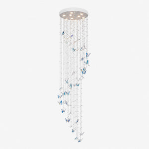 Caelira LED K9 Crystal Spiral Chandelier