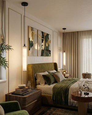 Calder Alabaster Tube Pendant Lamp