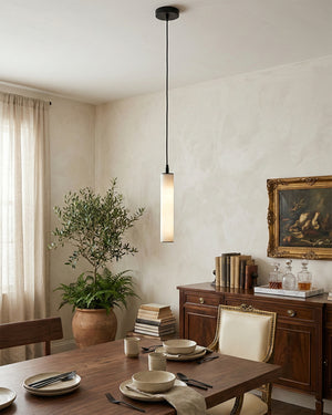Calder Alabaster Tube Pendant Lamp