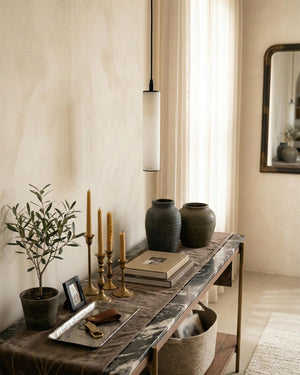 Calder Alabaster Tube Pendant Lamp