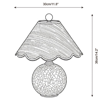 Calivelle Table Lamp — Dimension drawings 1