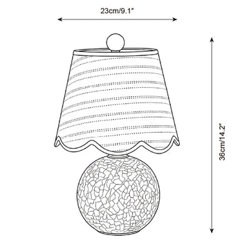 Calivelle Table Lamp — Dimension drawings 2