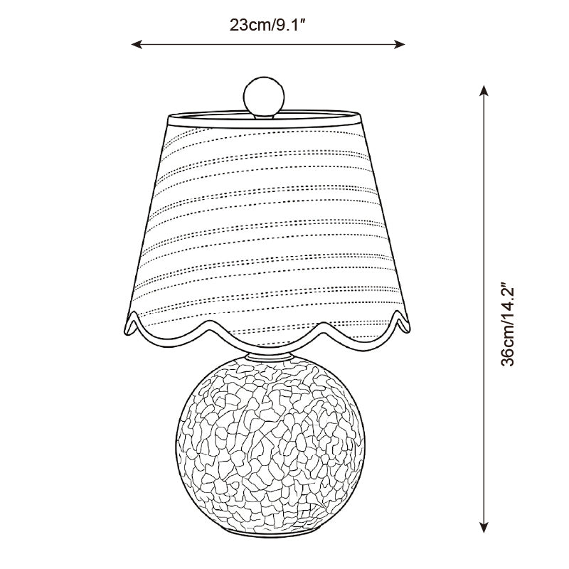 Calivelle Tischleuchte — Maßzeichnungen 2