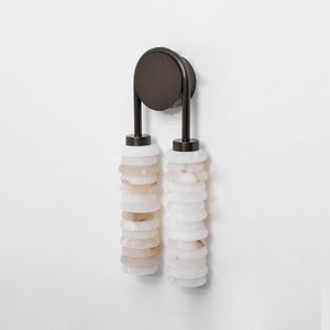 Calla Ribbed Alabaster Sconce