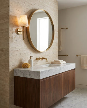 Caltheris Alabaster Wall Sconce
