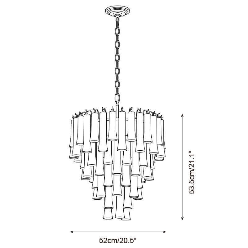 Caltheron Chandelier — Dimension drawings 2