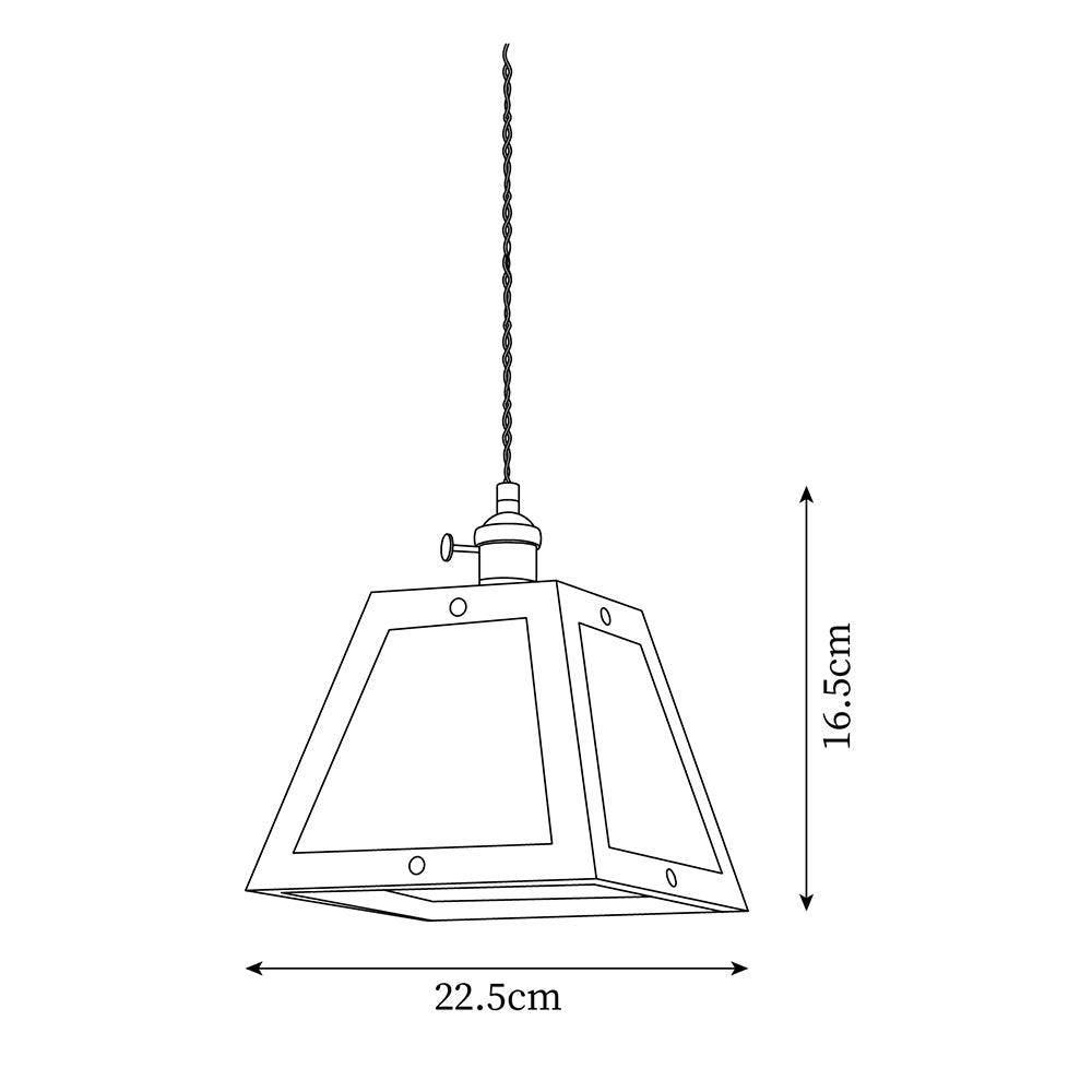 Calvi Glass Pendant Lamp 8.8- 6.5″ - Docos