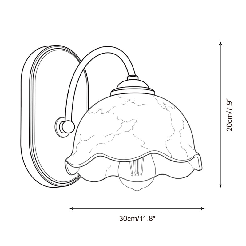 Applique murale Calviera in alabastro — Disegni dimensionali 1