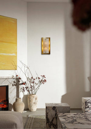 Calviero Alabaster Wall Sconce