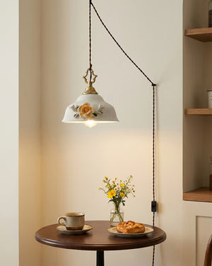 Camellia Grace Plug In Pendant Light