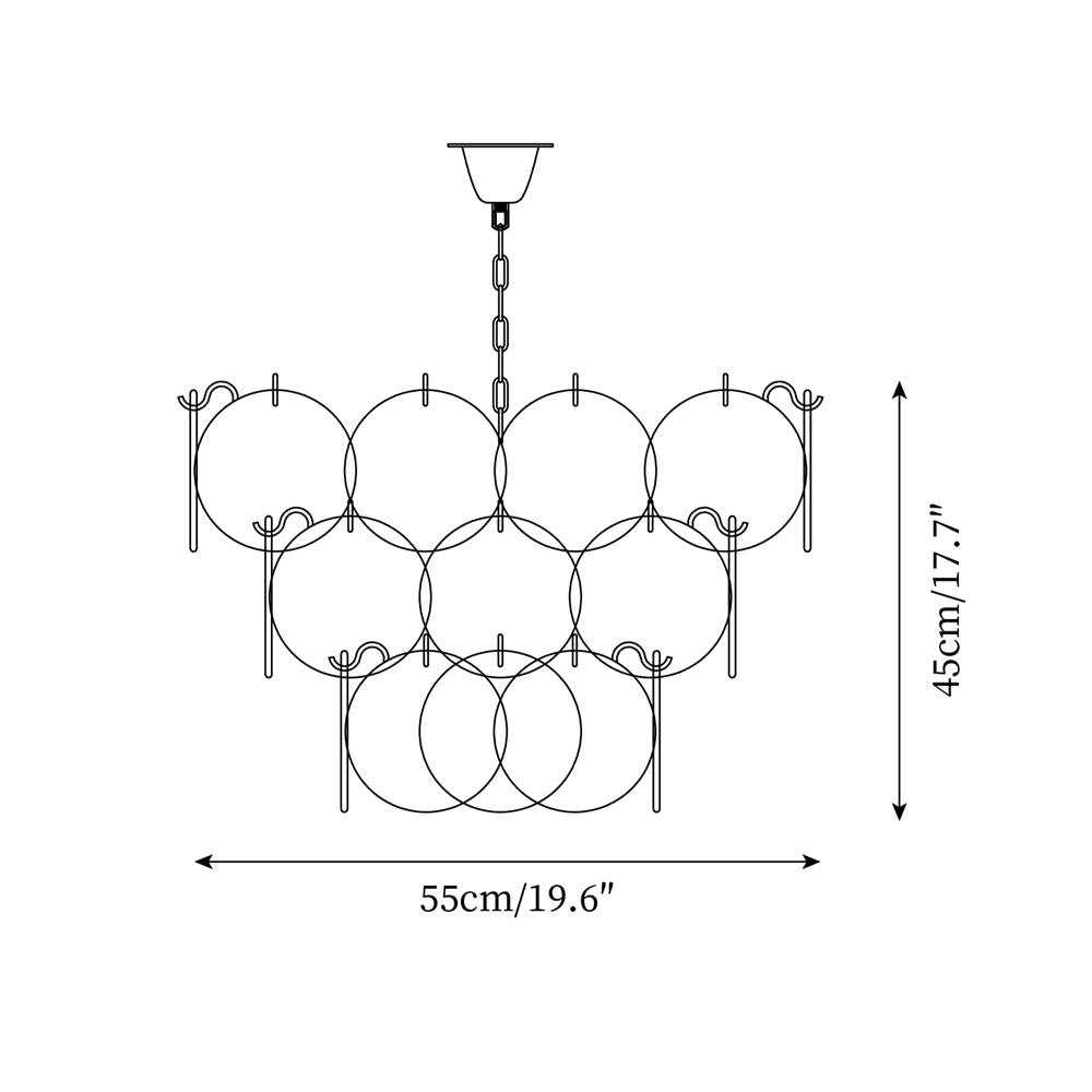 Camisa Murano Glass Chandelier