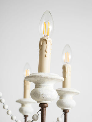 Candle Style Beaded Chandelier