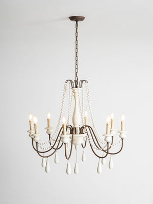 Candle Style Beaded Chandelier