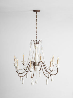 Candle Style Beaded Chandelier