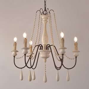 Candle Style Beaded Chandelier