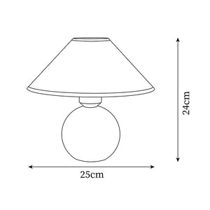 Cankut Wood Table Lamp 9.8″- 9.4″ - Docos