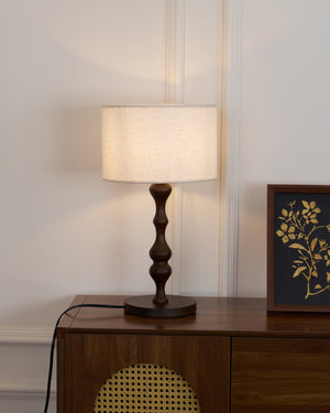 Canora Wooden Table Lamp