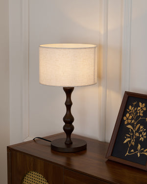 Canora Wooden Table Lamp