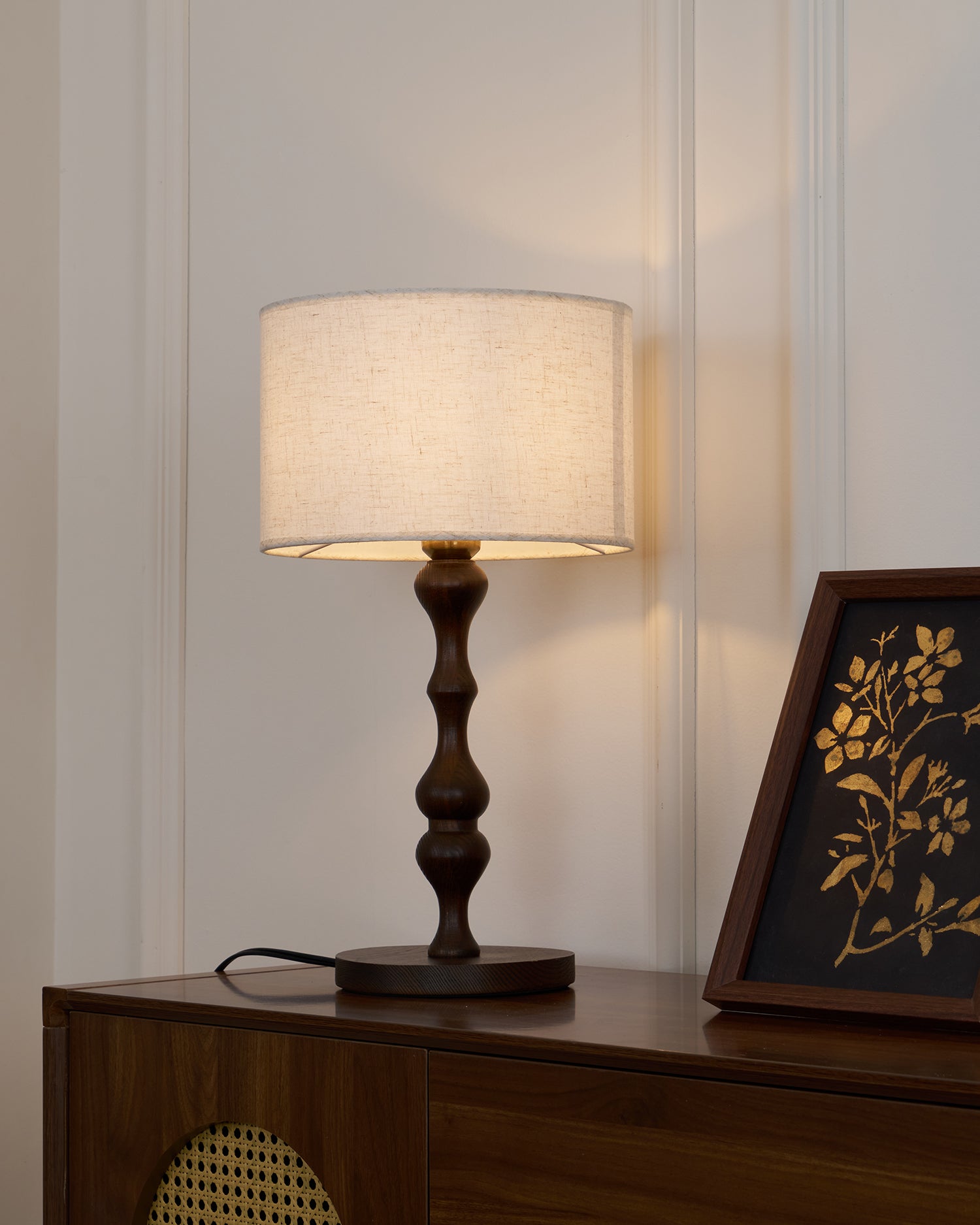 Canora Wooden Table Lamp