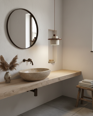 Cantera Travertine Pendant Lamp