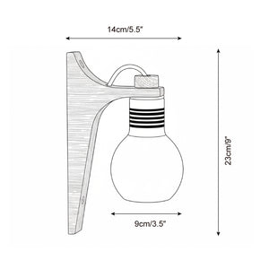Cantile Globe Wall Lamp