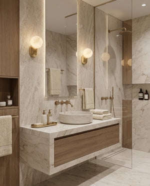 Cantilever Alabaster Wall Sconce