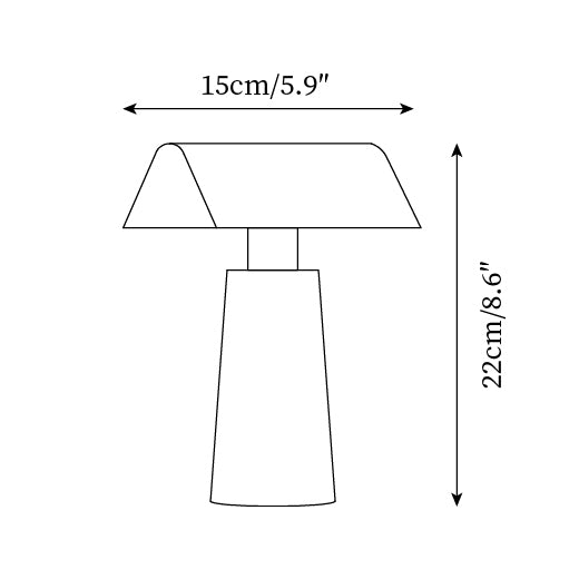 Caret Table Lamp 3.9″- 8.6″