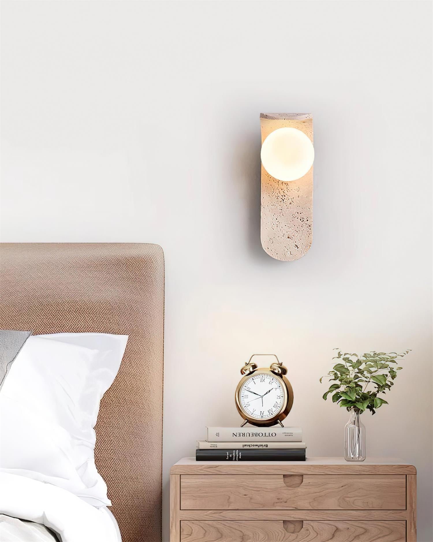 Carlyle Travertine Wall Lamp