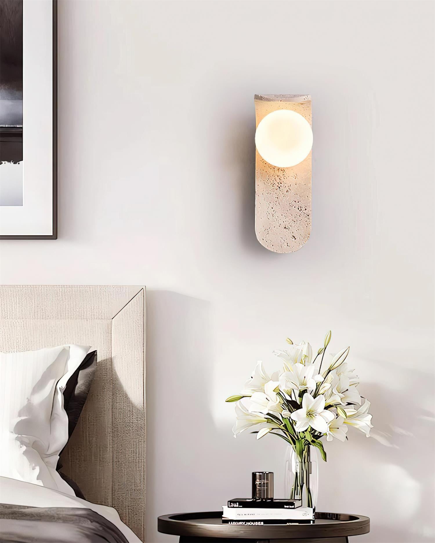 Carlyle Travertine Wall Lamp