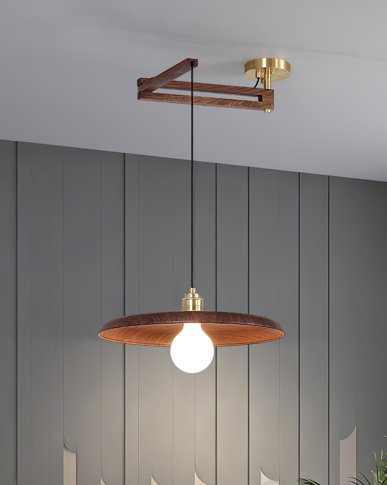Carlyle Wood Pendant Lamp