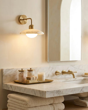 Carolia Alabaster Wall Sconce