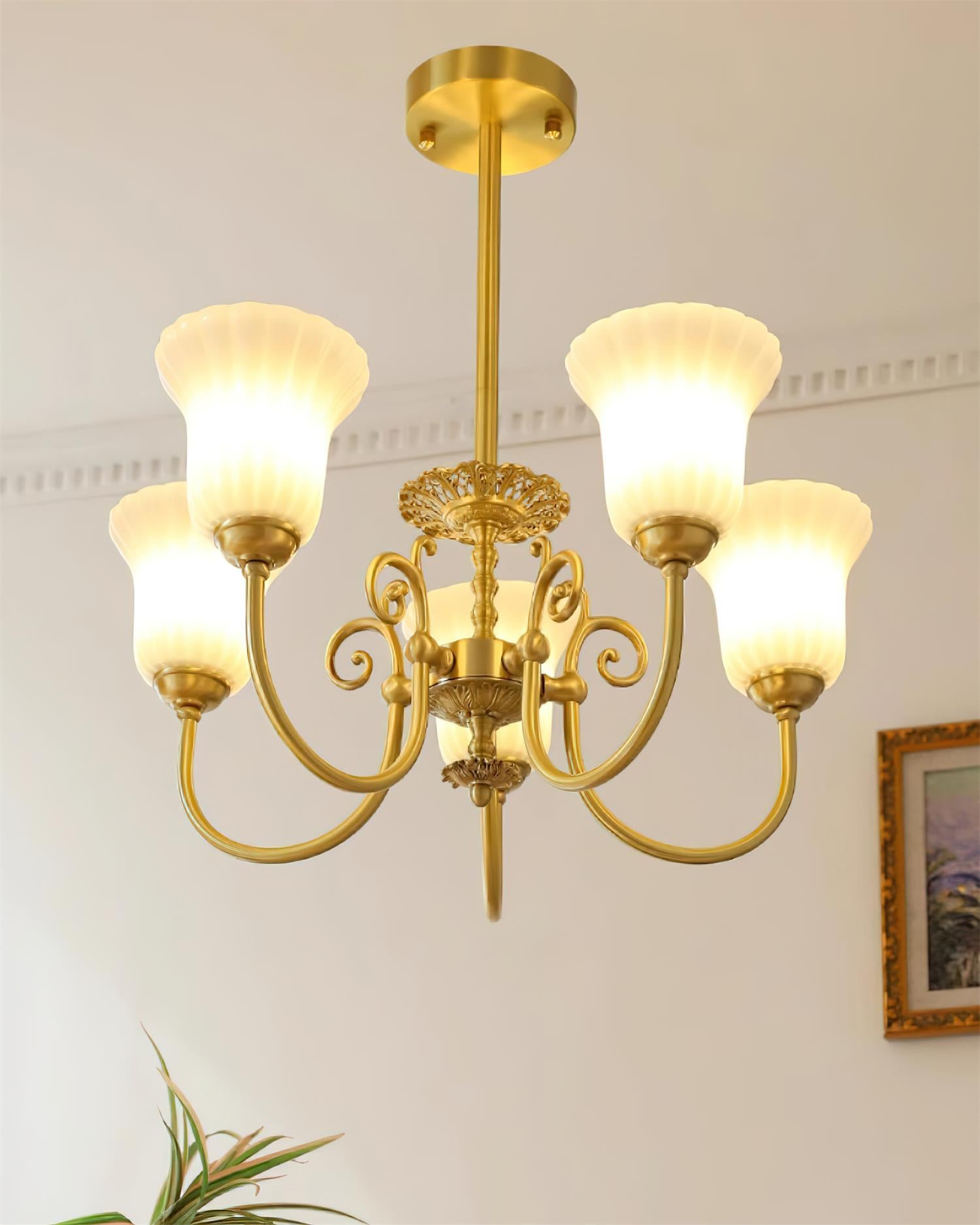 Caroline Brass Chandelier