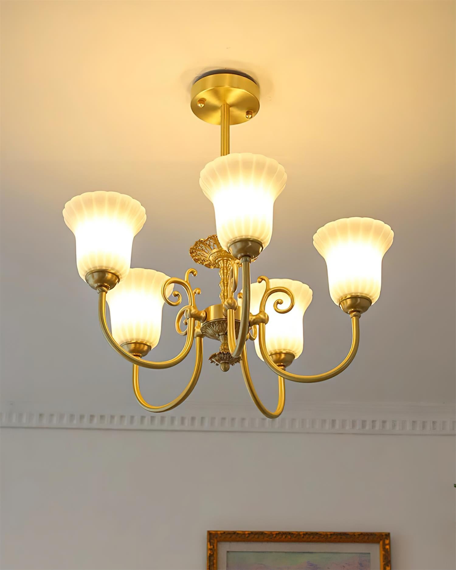 Caroline Brass Chandelier