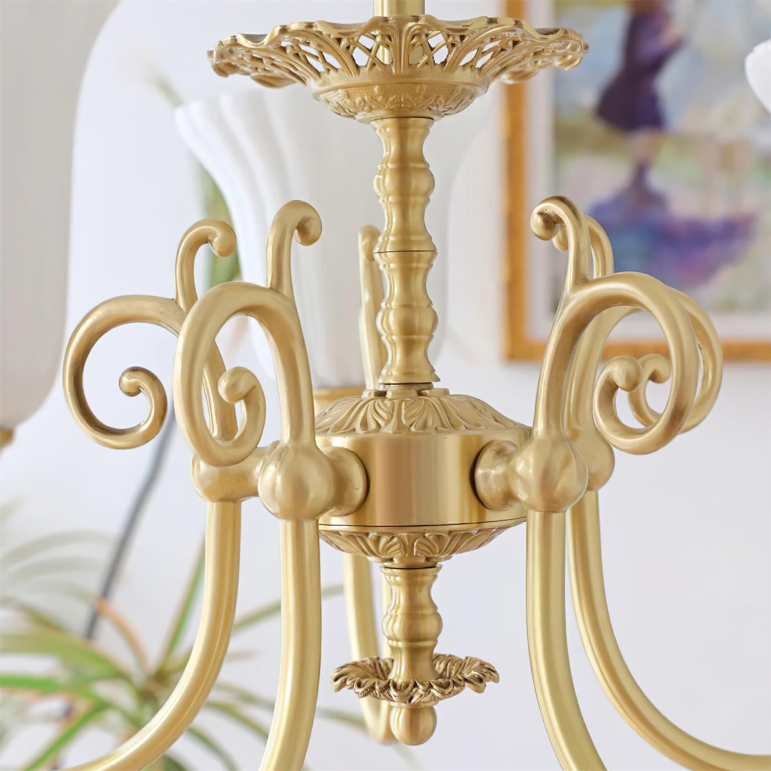 Caroline Brass Chandelier