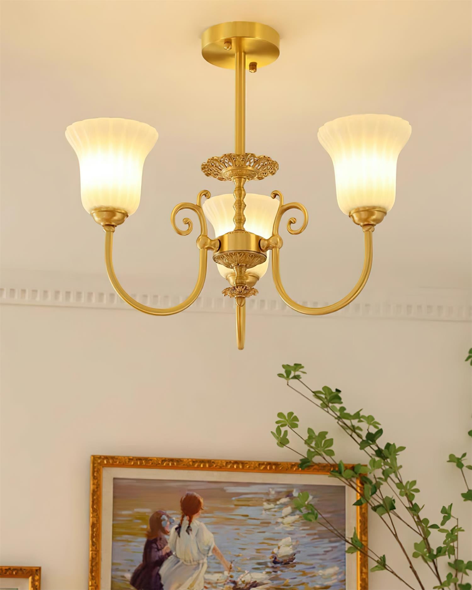 Caroline Brass Chandelier