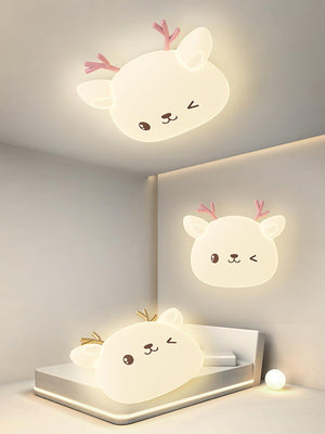 Cartoon Deer Ceiling Lamp 19.3″- 5.1″
