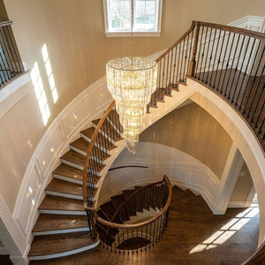 Cascada Spiral Clear Chandelier