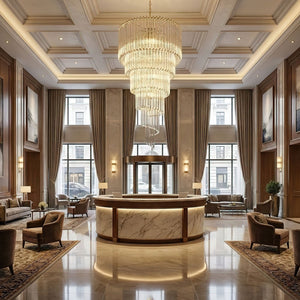 Cascada Spiral Clear Chandelier