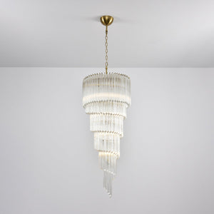Cascada Spiral Clear Chandelier