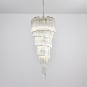 Cascada Spiral Clear Chandelier