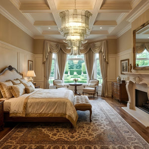 Cascade Glass Green Chandelier