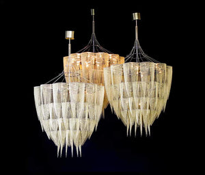 Cascade Aluminum Chain Chandelier