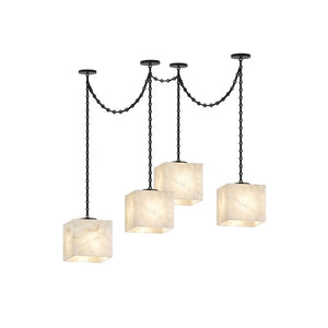 Cascade Chain Cube Chandelier