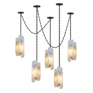 Cascading Chain Cluster Chandelier