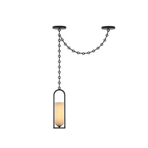 Cascading Chain Lantern Chandelier