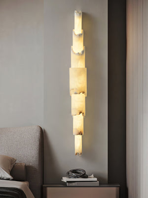 Cascading Alabaster Wall Sconce